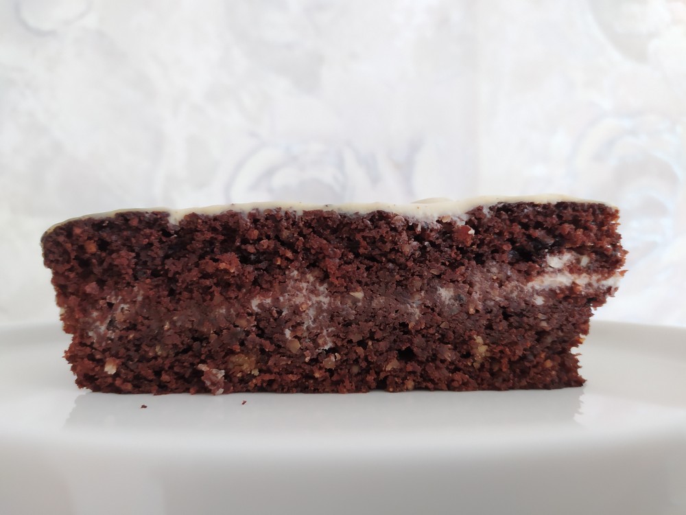 Орехово-шоколадный торт (веганский)
