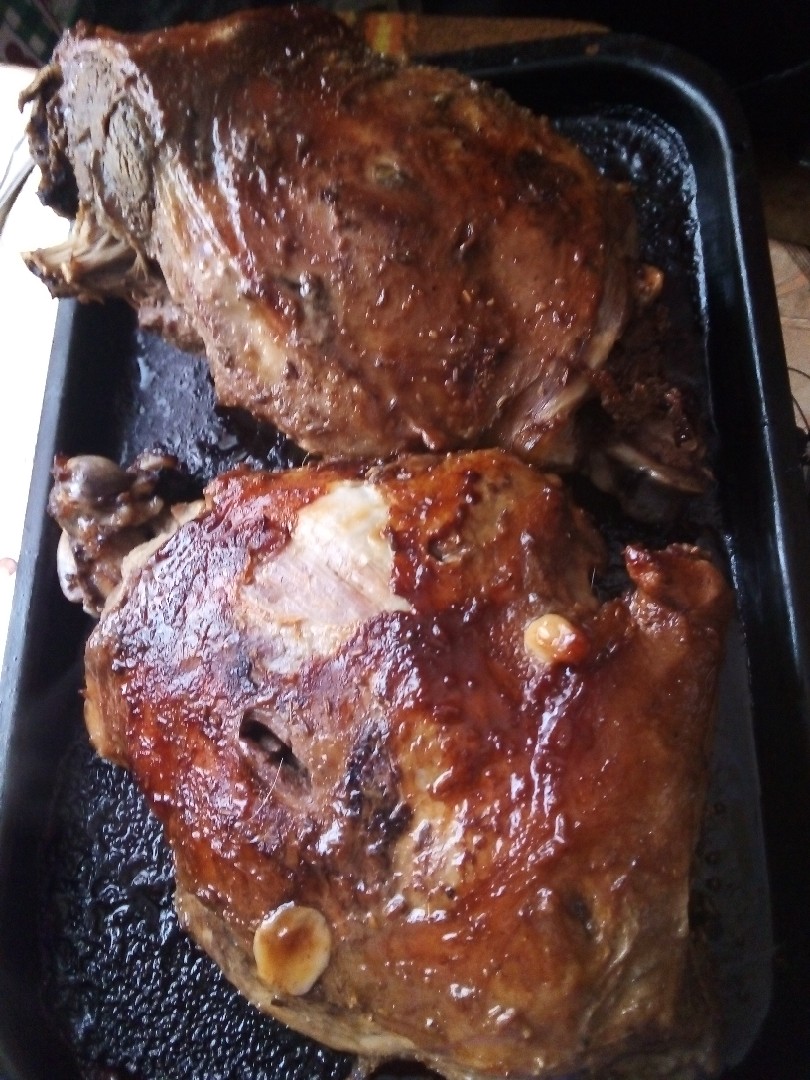 Запеченная баранина "с пылу, с жару"