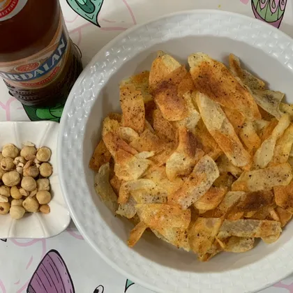 Домашние чипсы из картофеля.🥔🍻