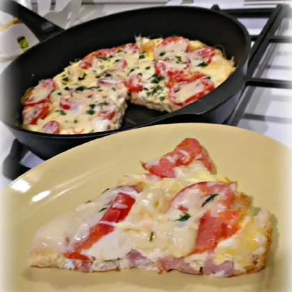Омлет-пицца на сковороде