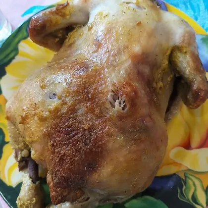Курица, запечённая в духовке в рукаве