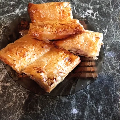 Слоеная самса из теста фило