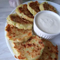 Оладьи из кабачка с сыром!