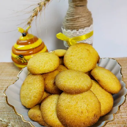 Лимонно-кукурузное печенье 🍋