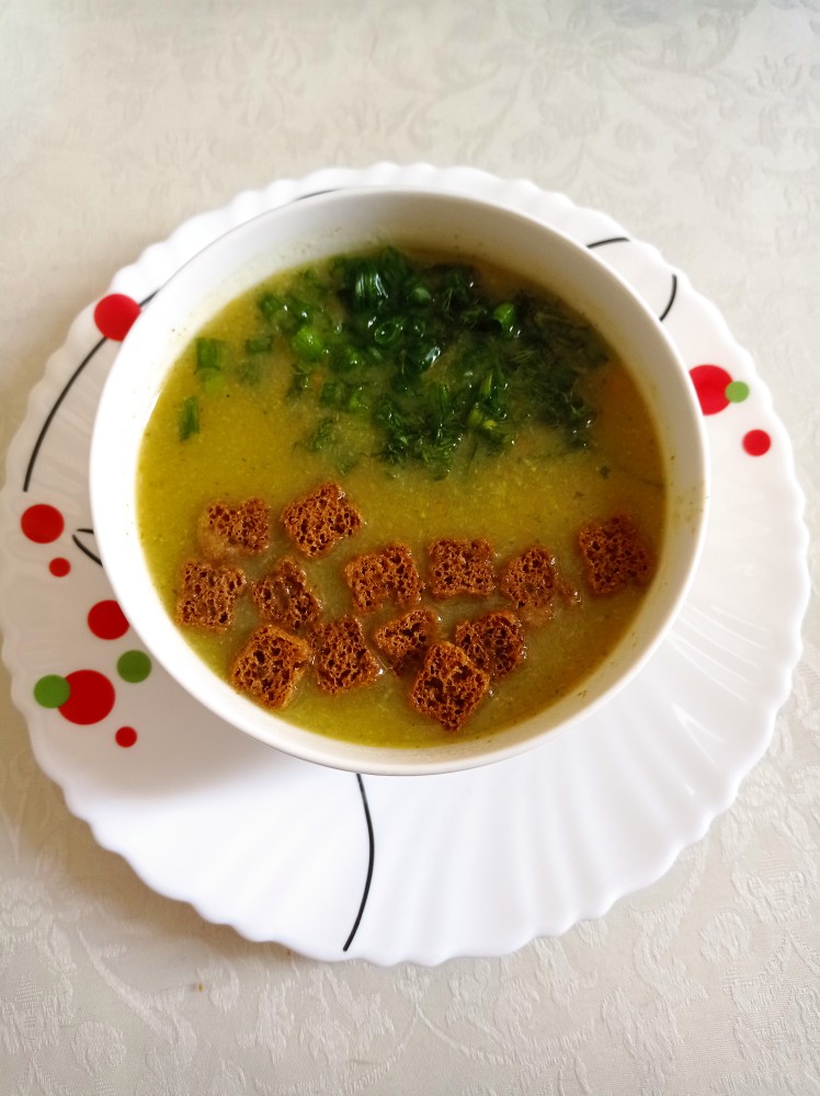 Овощной суп с брокколи