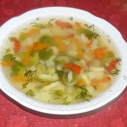 Легкий овощной суп за 20 минут