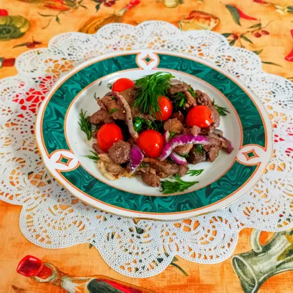 Жареная печень по-грузински