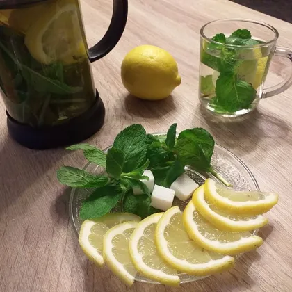 Мятный чай с лимоном