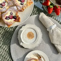 Нежные творожные корзиночки с ягодами