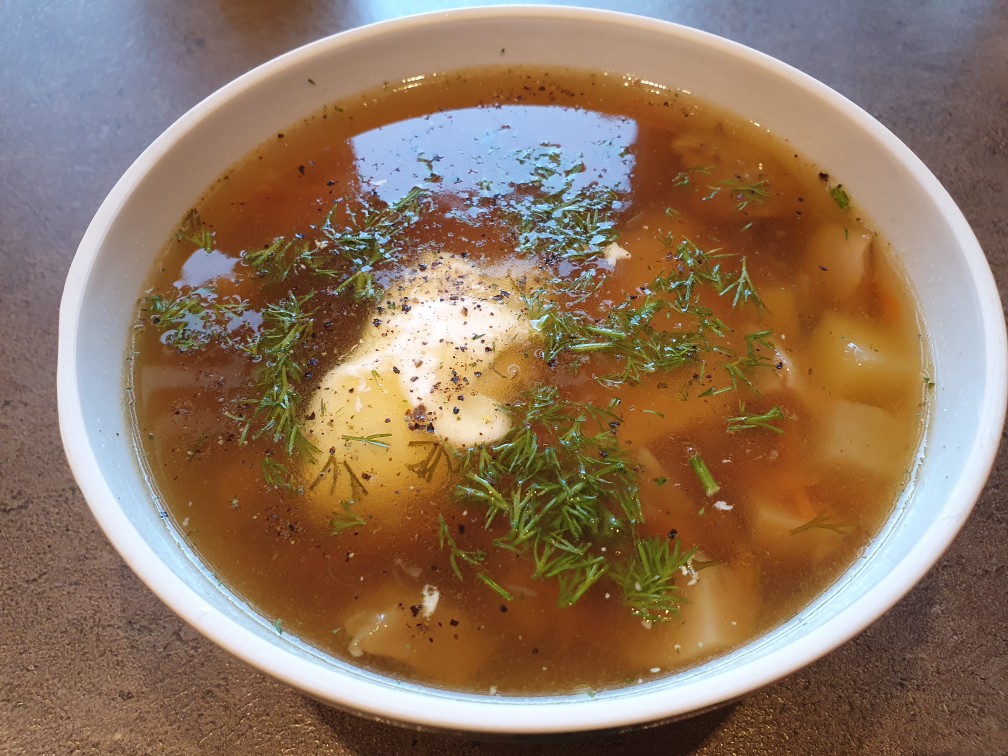 Гречневый Суп с грибами и яйцом