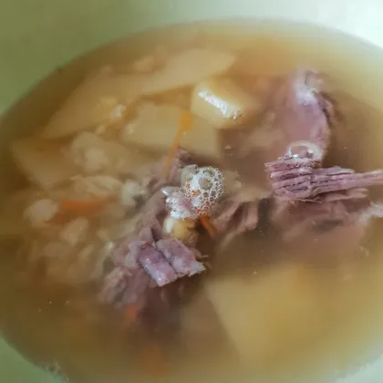 Гороховый суп на ребрах