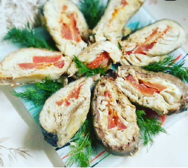 Рулет из скумбрии