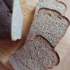Хлеб на квасе с ржаной мукой (в духовке)