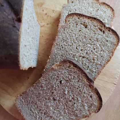Хлеб на квасе с ржаной мукой (в духовке)