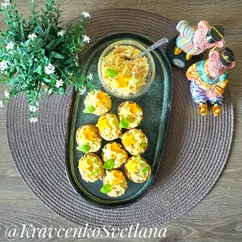 Тарталетки с печенью трески