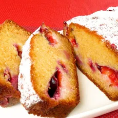 Медовый кекс со сливами. Проще некуда | Honey cake with plums. Easier nowhere