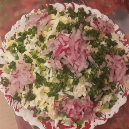 Салат с редисом необычный