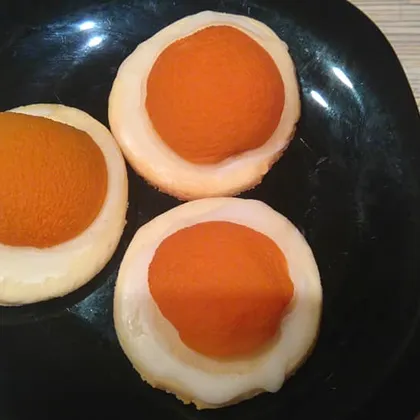 Печенье-яичница с абрикосом