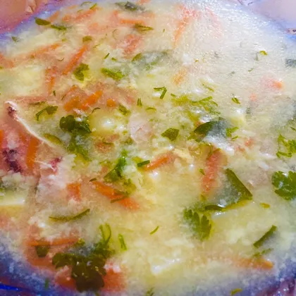 Быстрый куриный суп с клёцками