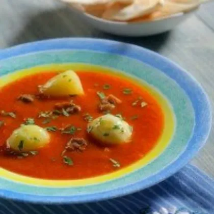 Суп из молодого барашка по-турецки