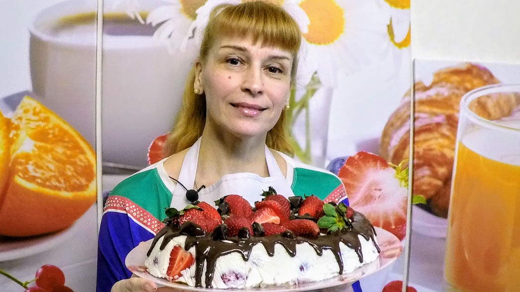 Фруктовый торт без выпечки просто вкусно и очень быстро