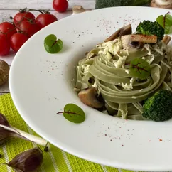 🥦Паста с шампиньонами и брокколи