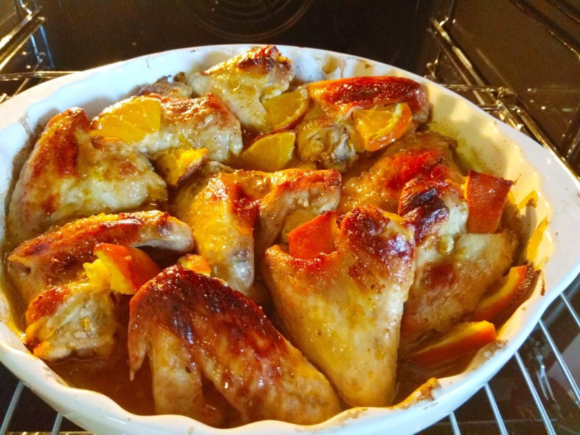 Курочка с медово-апельсиновым соусом