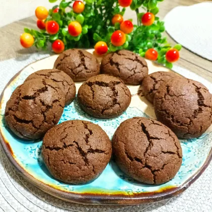 Шоколадно - кокосовое печенье с рисовой мукой