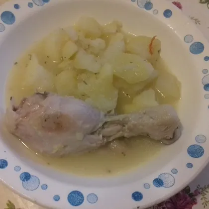 Курица с картошкой в специях