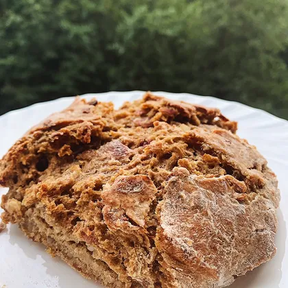 Ржано-пшеничный хлеб с жареным луком