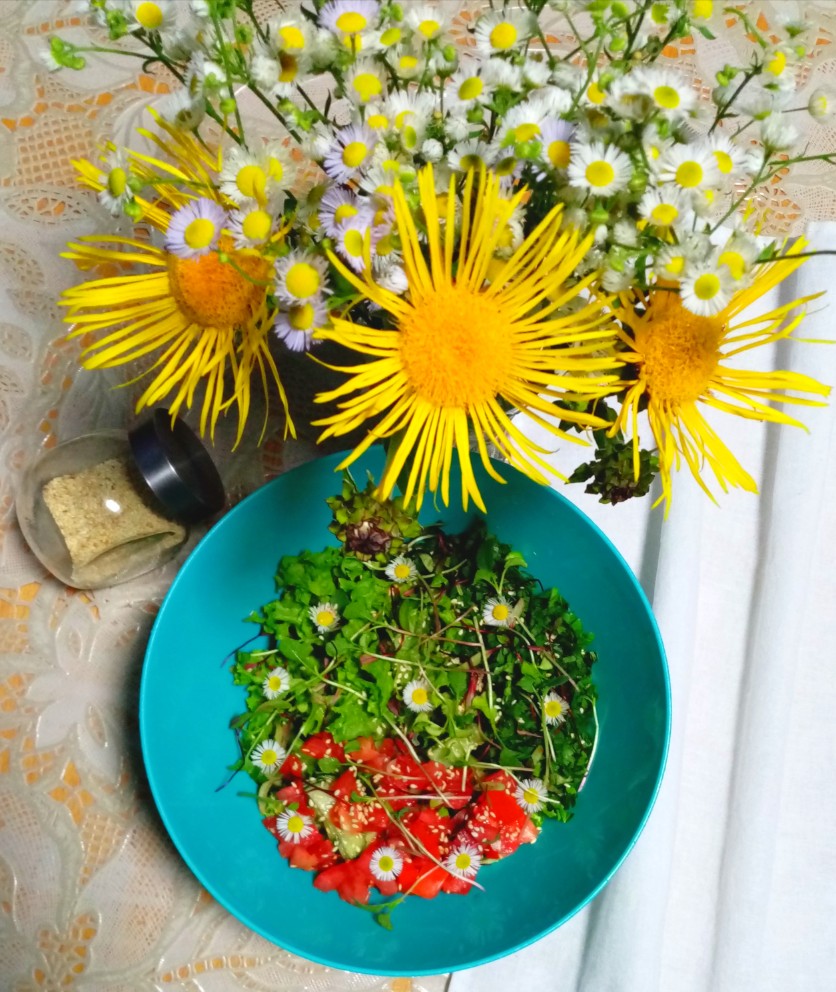 🥗ПП овощной салат с микрозеленью