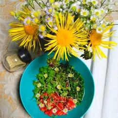 🥗ПП овощной салат с микрозеленью