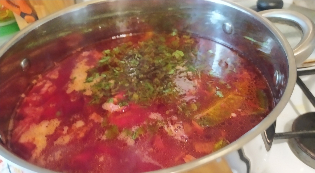 Борщ с пекинской капустой