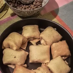 Блинчики с мясом