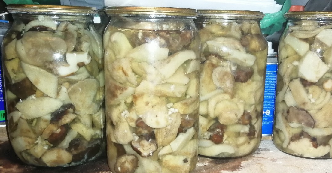 Маринованные грибочки, на зиму, под ключ)