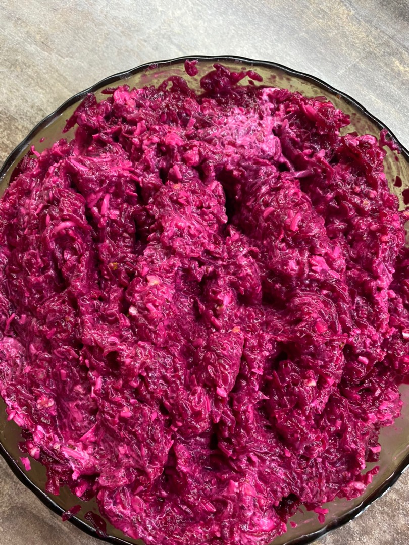 Свекла с чесноком