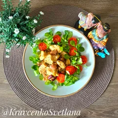 Куриное филе с фасолью