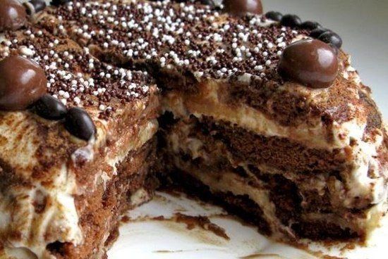 Торт из шоколадных пряников