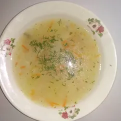 Суп с рисом и курочкой