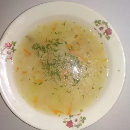 Суп с рисом и курочкой