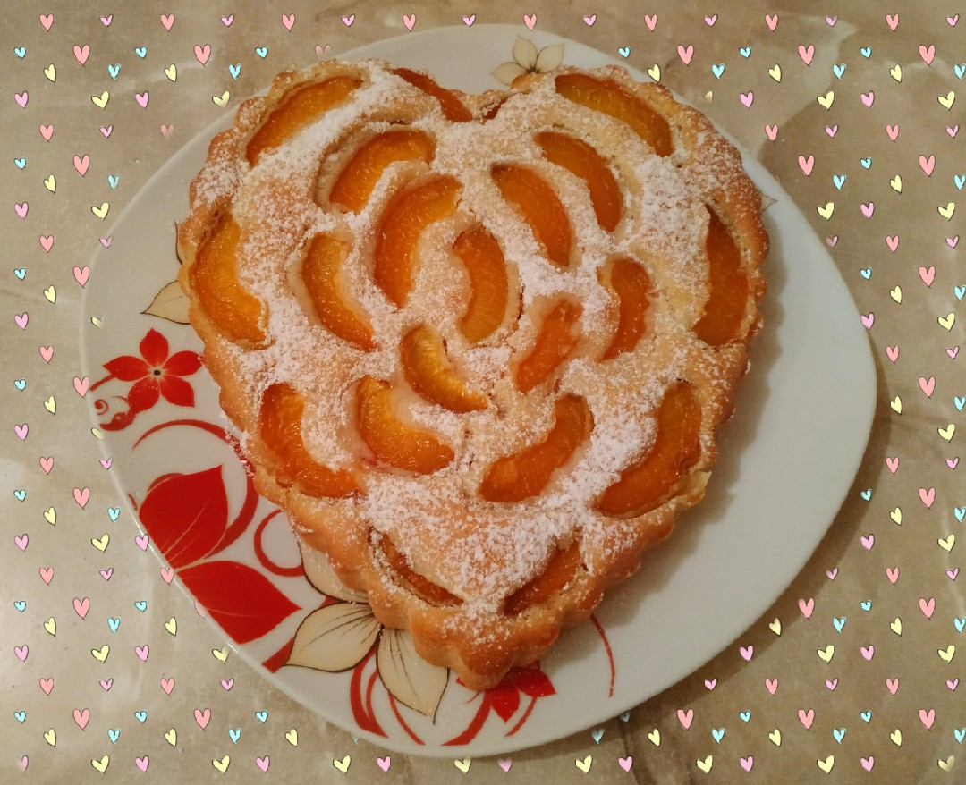 Пирог со свежими абрикосами в духовке, очень простой рецепт