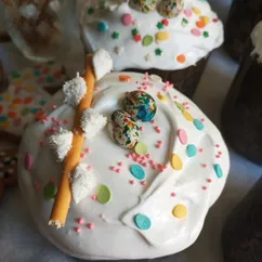 Вербочки из соломки и маршмэллоу 