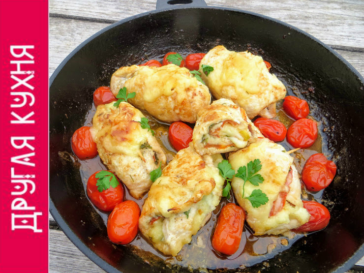 Куриные рулетики с сыром