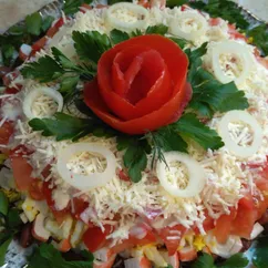 Салат с фасолью