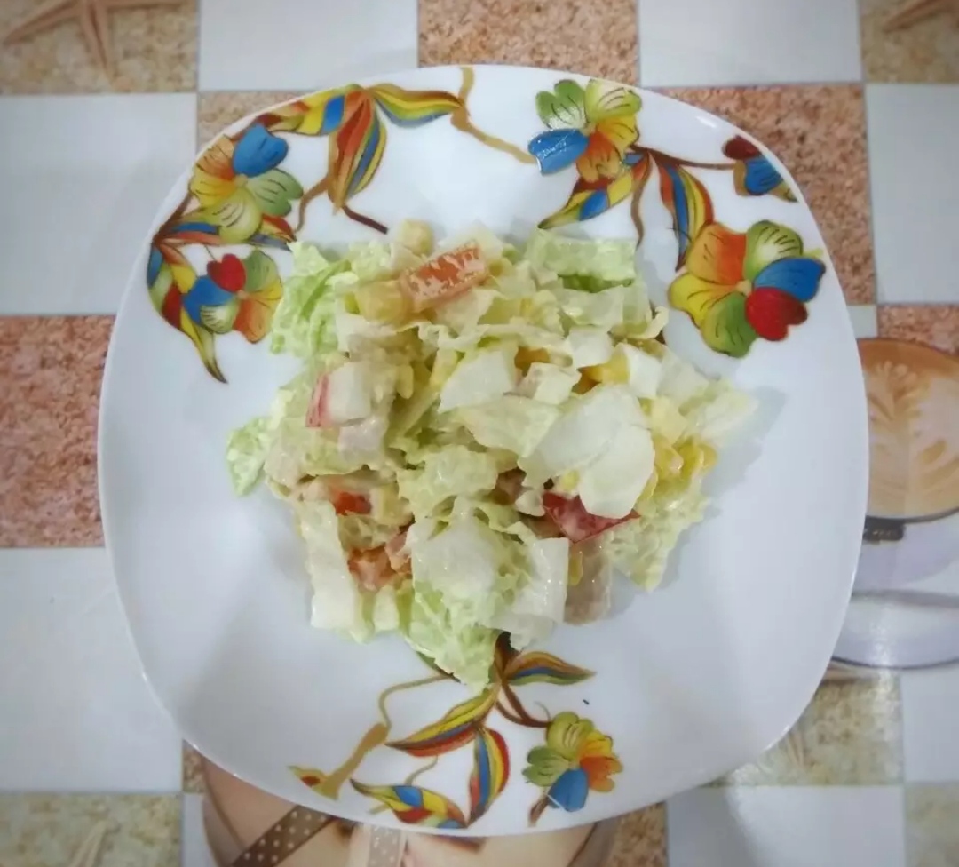 Салат с пекинской капустой и курогрудкой