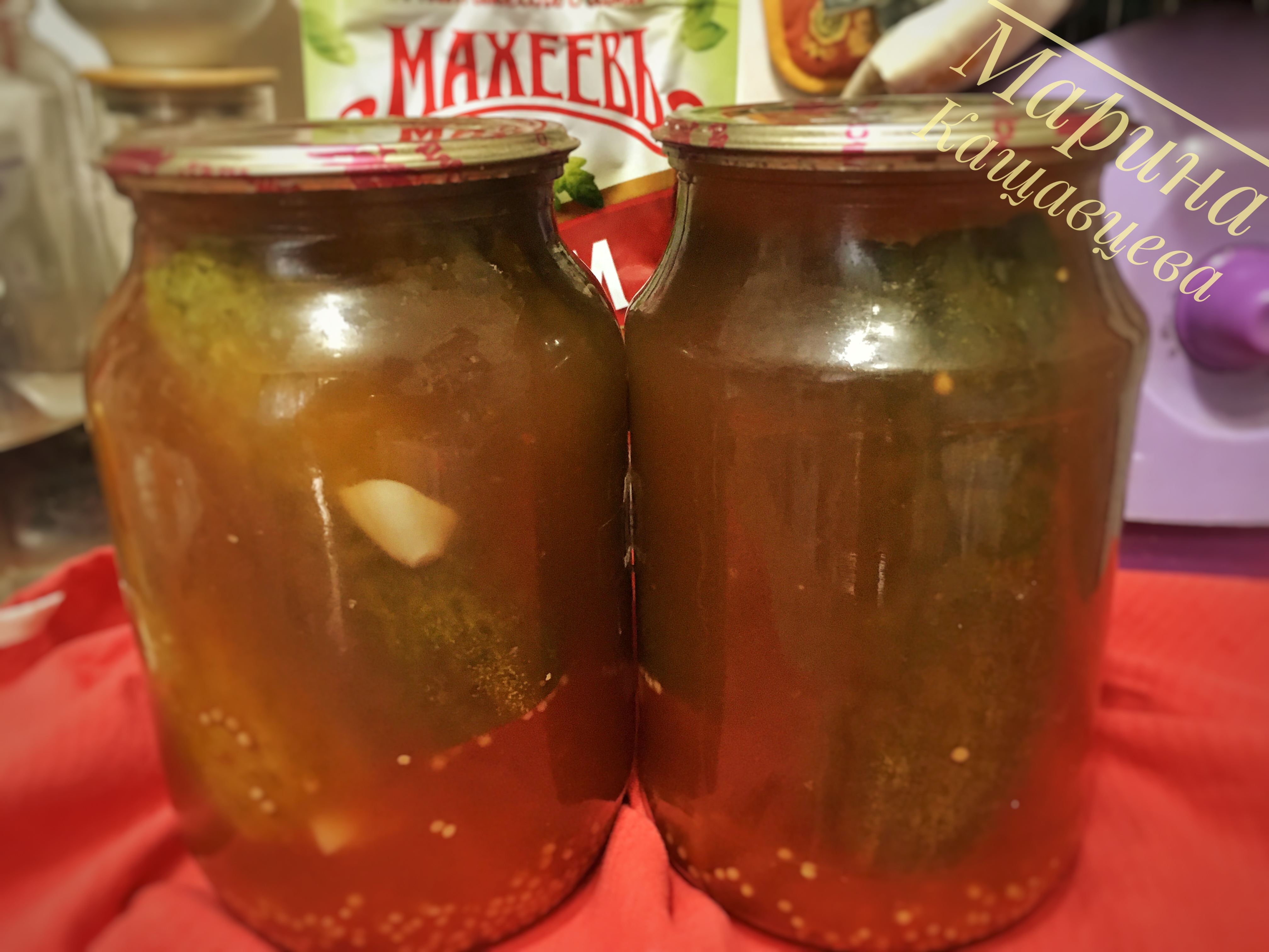 Маринованные огурцы с кетчупом