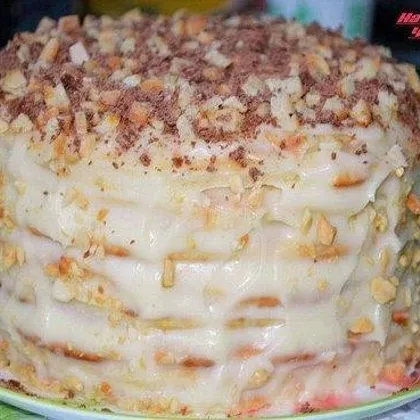 Творожный торт на сковородке