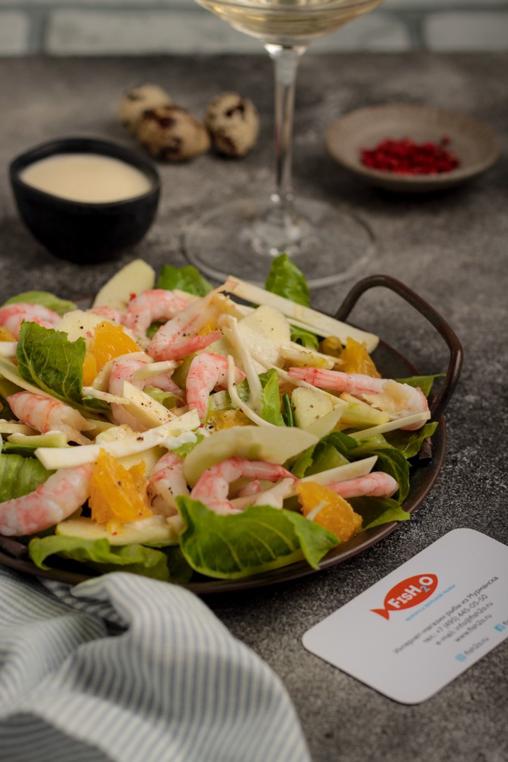 Салат с сельдереем и креветками, пошаговый рецепт с фото