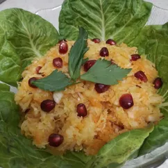 Салат из моркови, кольраби и яблока