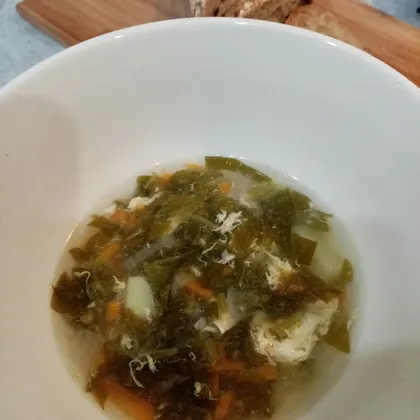Щавелевый суп на курином бульоне